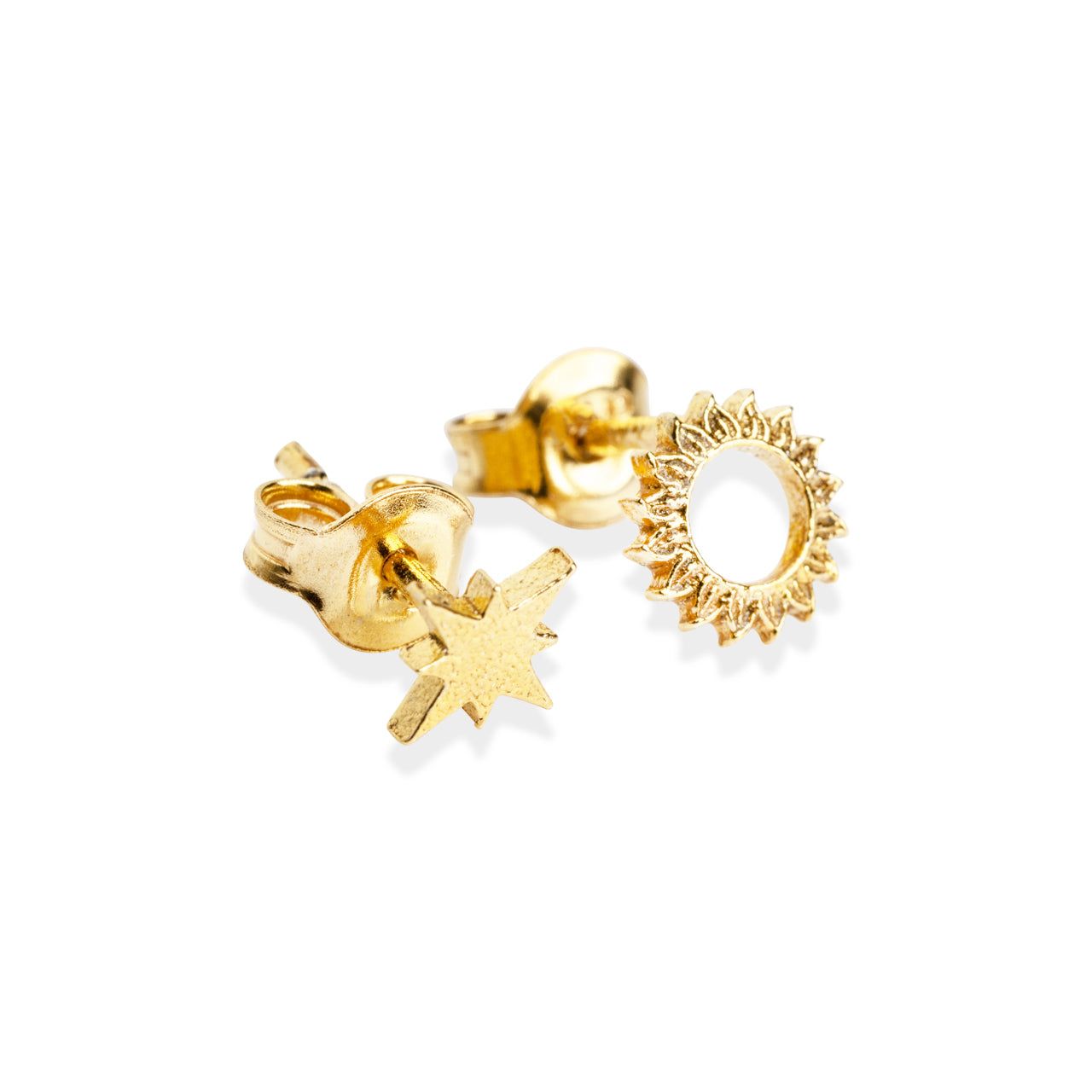 Celestial Sun Stud Earrings