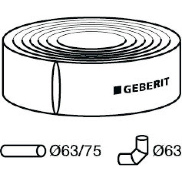 LÄPIVIENTIERISTE GEBERIT 63/75 15m