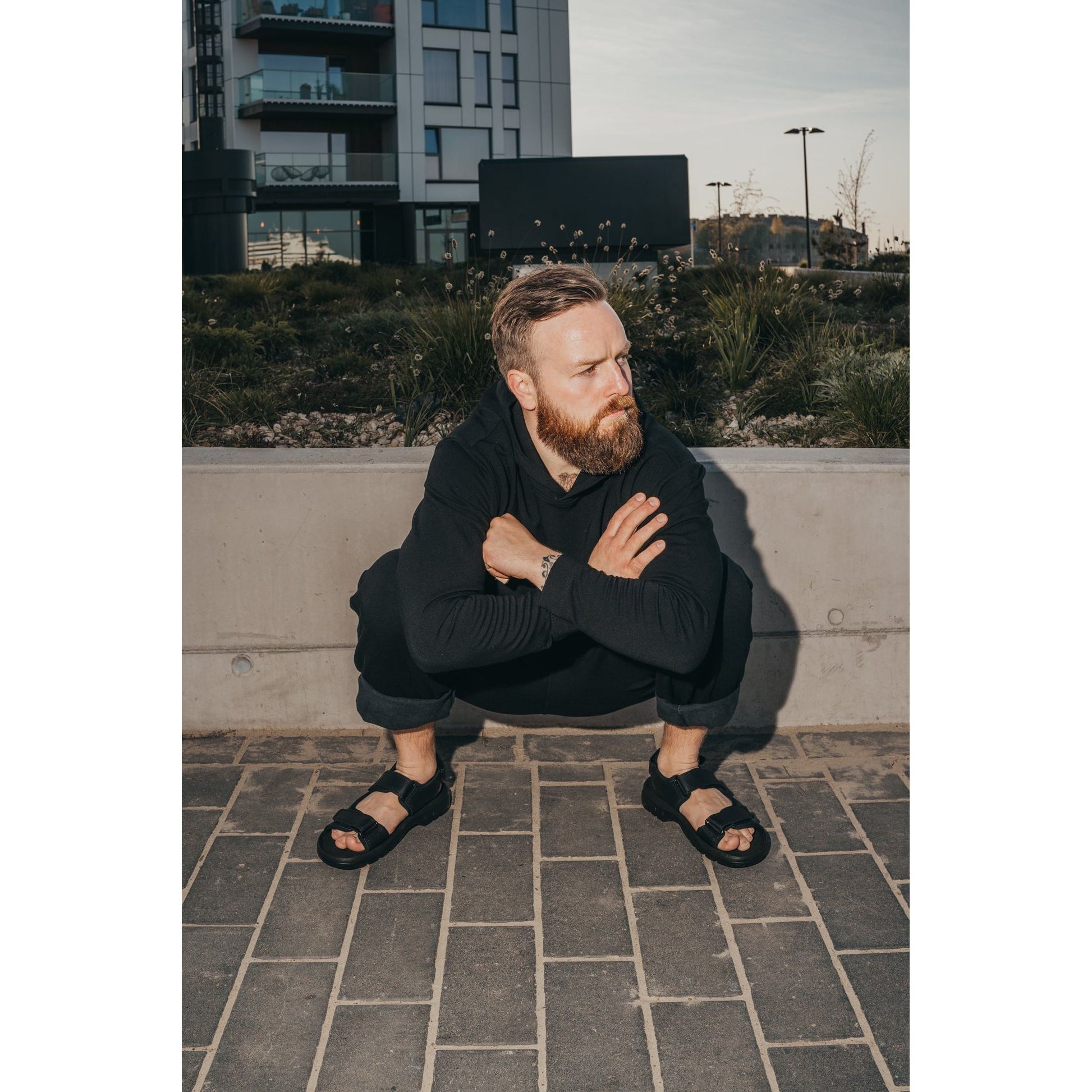 Lauri Leather Sandals - Black
