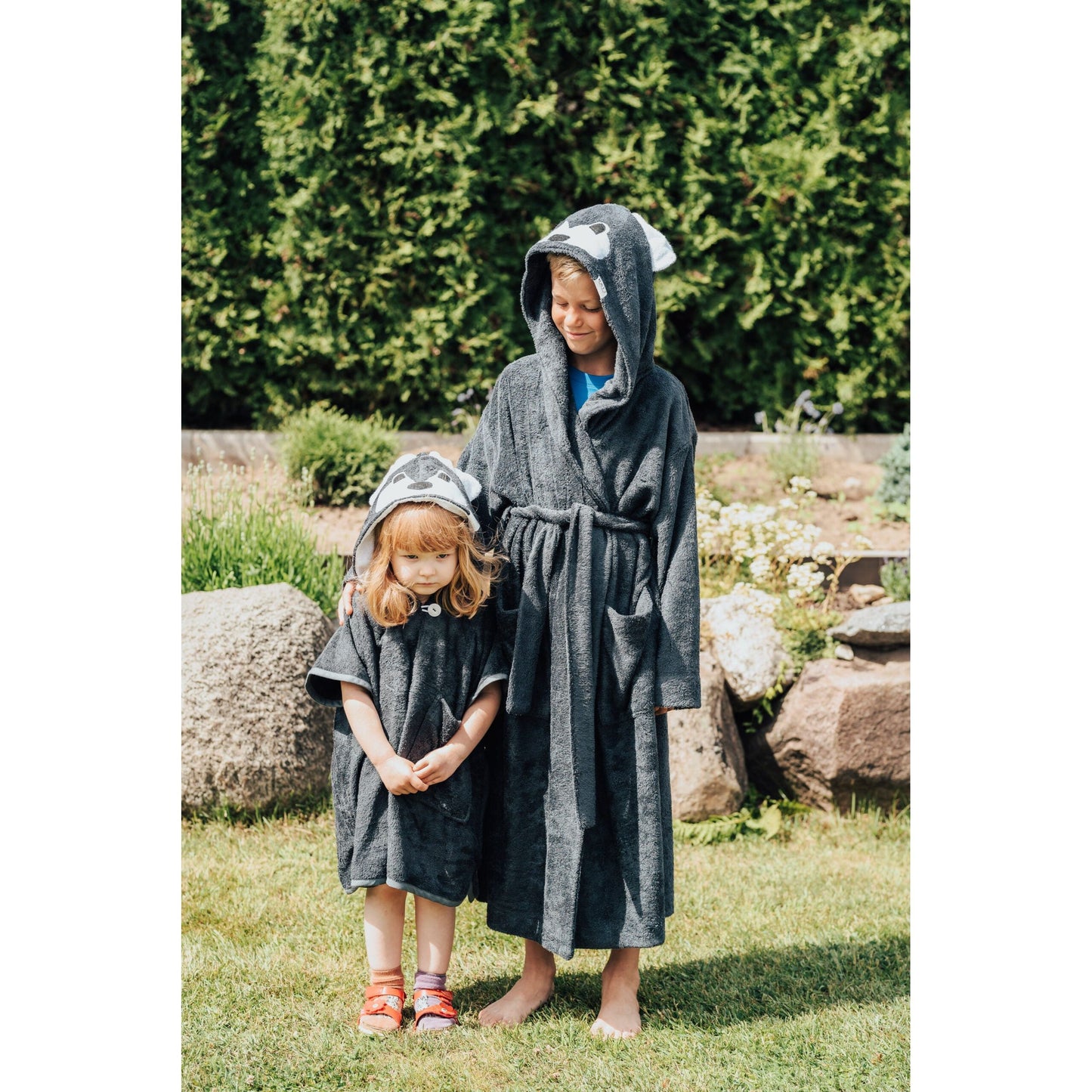 Bamboo Terry Bathrobe WOLF - For TODDLERS (Size 82/86-116)