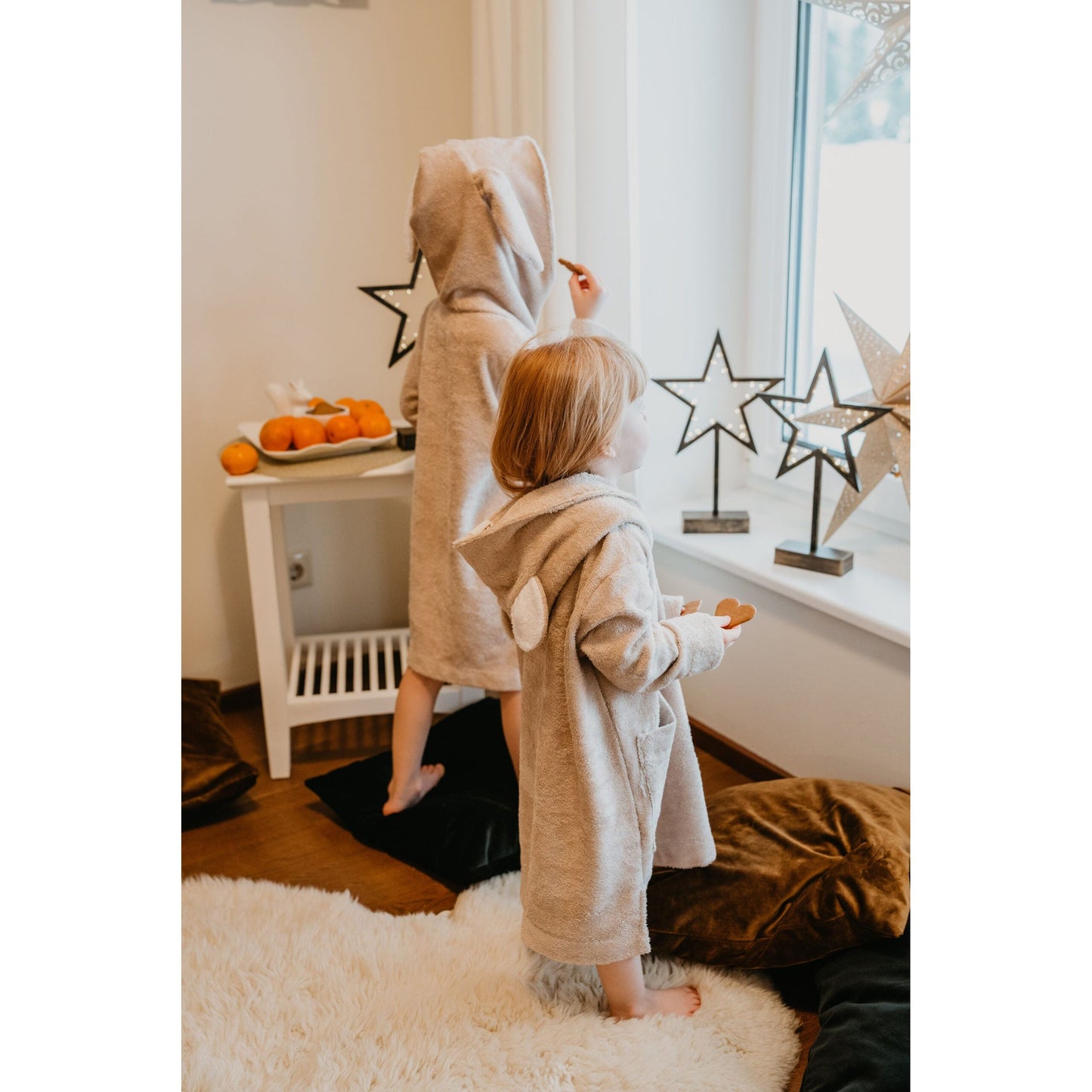 Long-Sleeve Poncho TEDDY - For TODDLERS (Size 82/86-116)