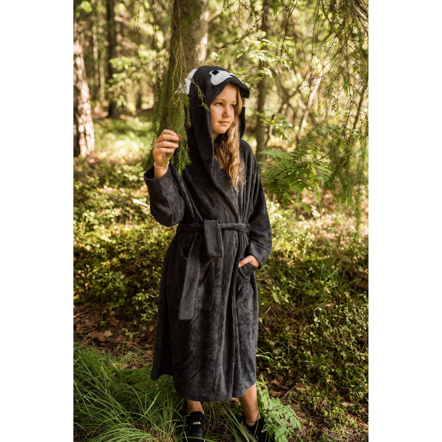 Bamboo Terry Bathrobe WOLF - For TODDLERS (Size 82/86-116)