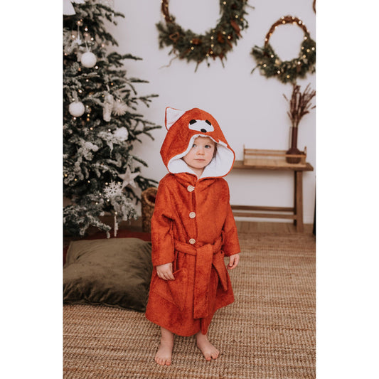 Bamboo Terry Bathrobe FOX - For TODDLERS (Size 82/86-116)