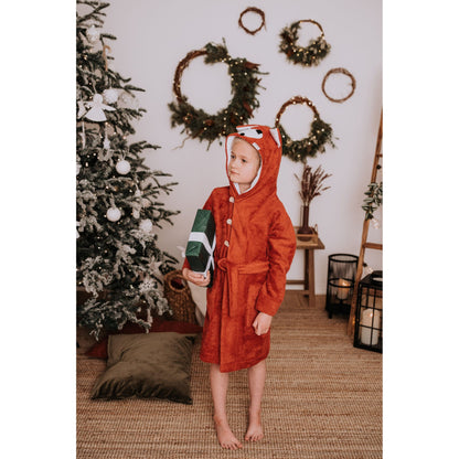 Bamboo Terry Bathrobe FOX - For TODDLERS (Size 82/86-116)