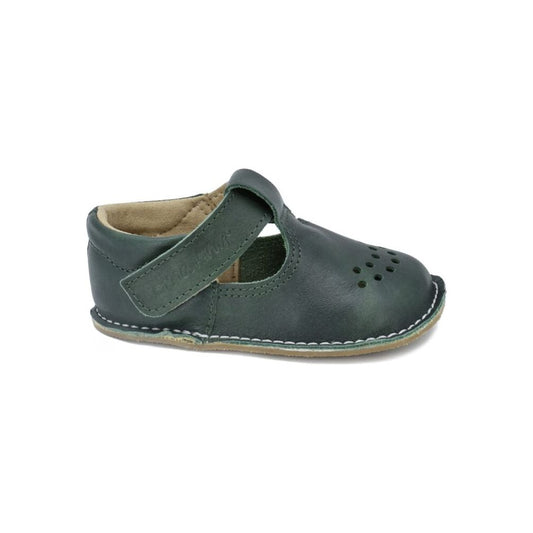 Leather Kids' Shoes Lusti - Dark Green