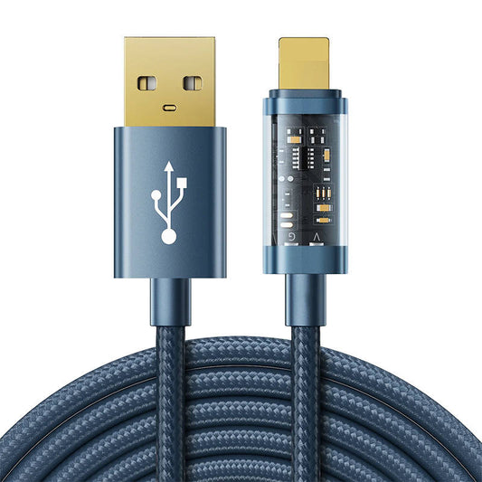 Data Kaapeli to USB-A / Lightning / 2.4A / 2m Joyroom S-UL012A20 (blue) - Kotikauppa