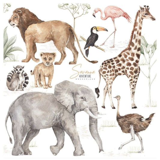 Dekornik Savanna Wonderland seinätarrasetti