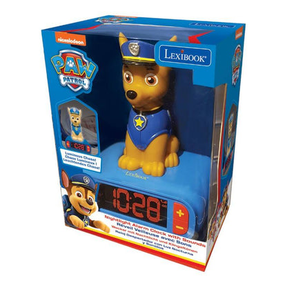 Digital alarm clock with a Chase 3D nightlight Lexibook - Kotikauppa
