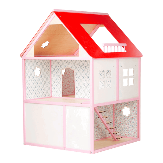 Dollhouse Roosi Villa - Pink - Kotikauppa