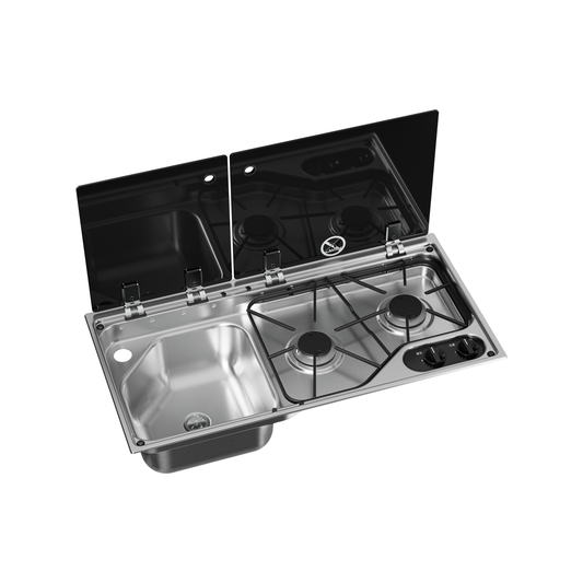 Dometic keittotaso-tiskiallasyhdistelmä CVC1700G 700x350x170 mm - Kotikauppa