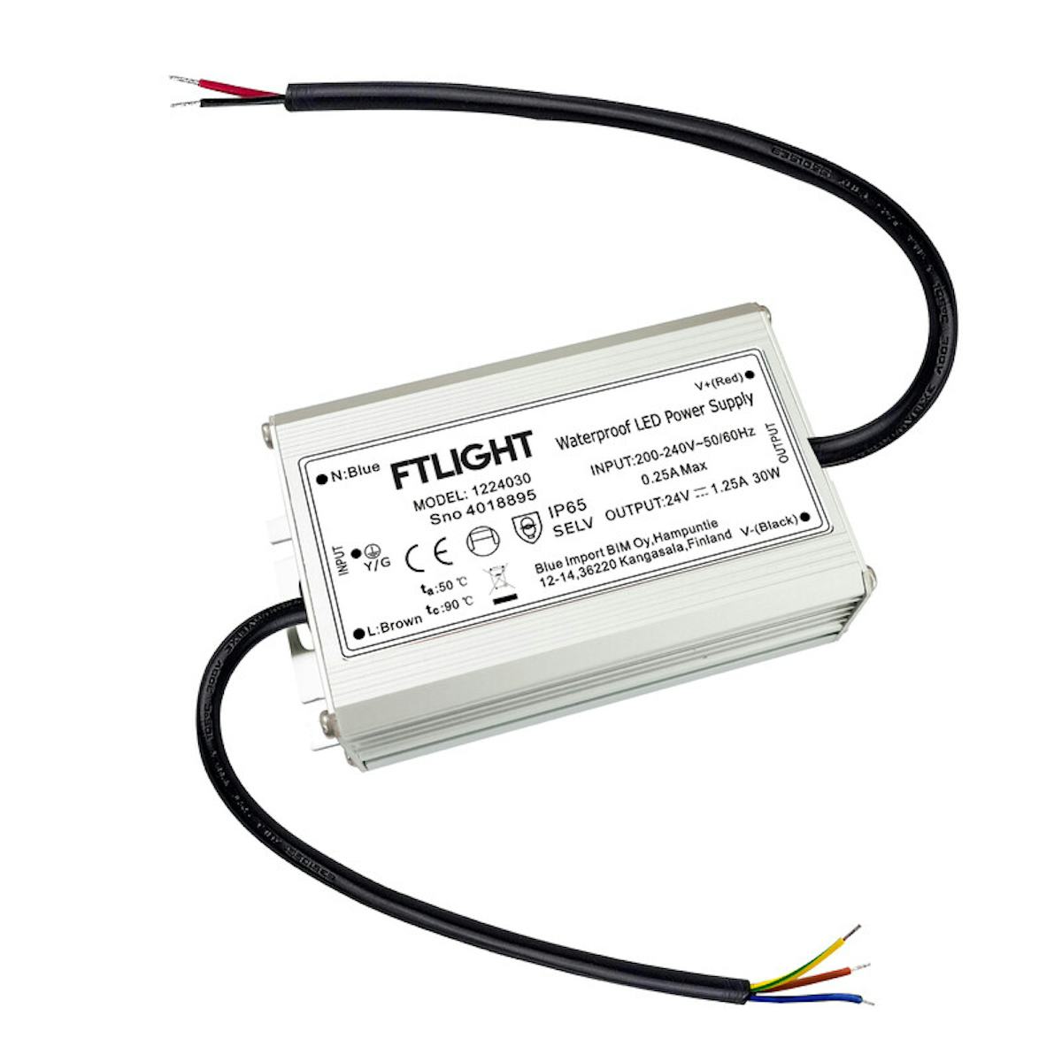 ELEKTRONINEN LIITÄNTÄLAITE 24V, 30W, IP65 -  4018895 -  FTLight