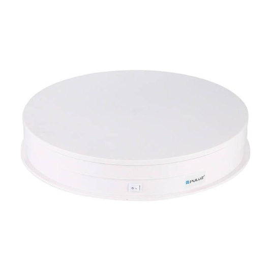 Electric Rotating Turntable Display Puluz 30cm USB (white) - Kotikauppa
