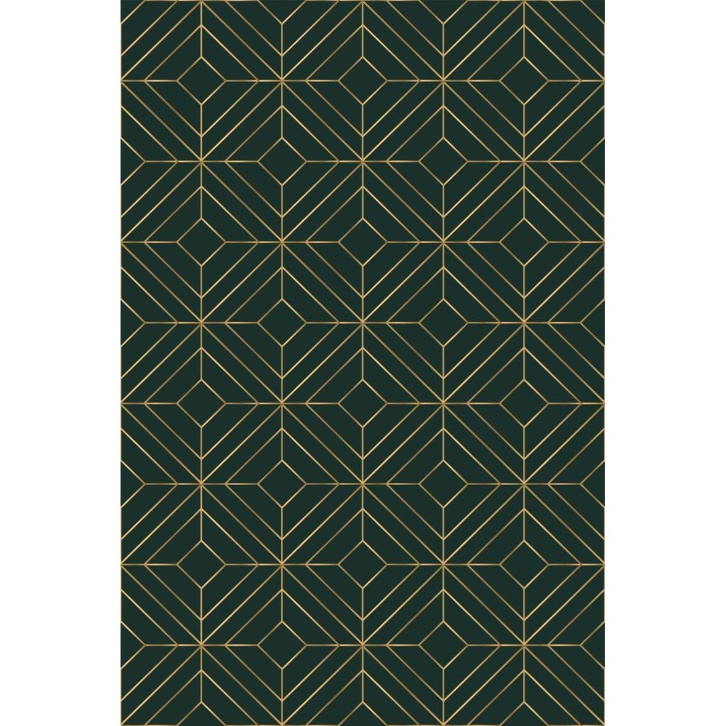 Emerald green geometric (itseliimautuva) - Kotikauppa