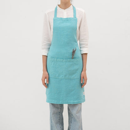 Esiliina kahdella etutaskulla Linen Tales - Coastal Blue