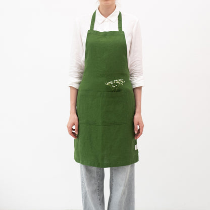 Esiliina kahdella etutaskulla Linen Tales - True Green