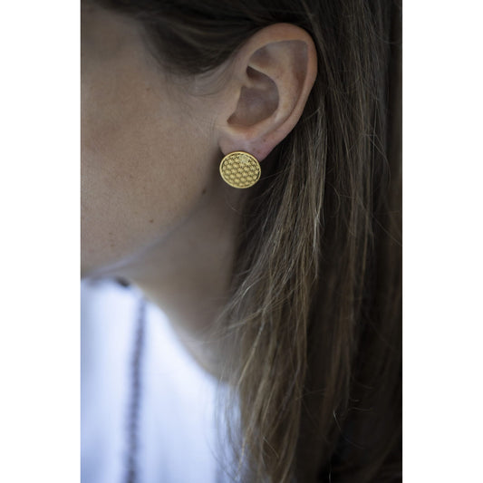 Flower Of Life Stud Earrings M