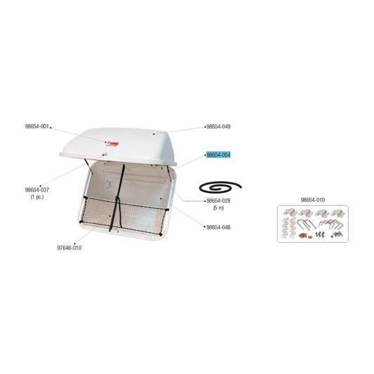 Fiamma-kaasujousi sopii Ultra Box 320 / 360 -malliin | 98654-054