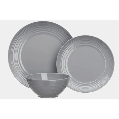 Flamefield melamiiniastiasto Non Slip harmaa, 12 osaa | NSG0112 | 5023412271122 | Kotikauppa | Flamefield