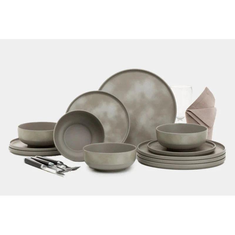 Flamefield melamiiniastiasto Pebble Sky, 12 osaa | PB0112 | 5023412061129 | Kotikauppa | Flamefield