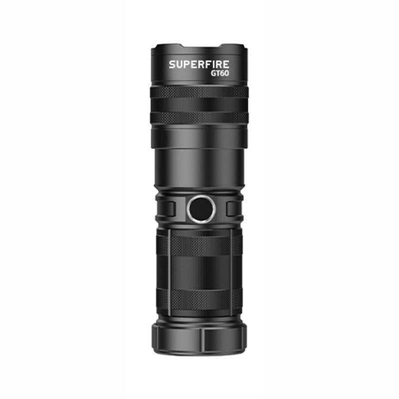 Flashlight Superfire GT60, 2600lm, USB-C - Kotikauppa