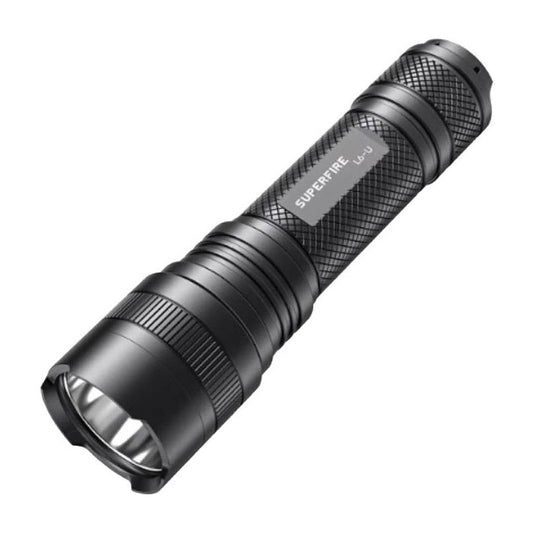 Flashlight Superfire L6-U, 1480lm, USB-C - Kotikauppa