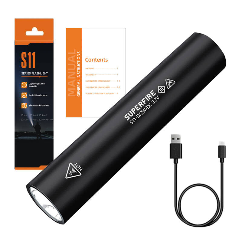 Flashlight Superfire S11-D, 135lm, USB - Kotikauppa