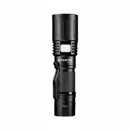 Flashlight Superfire X60-T, 1500lm, USB - Kotikauppa