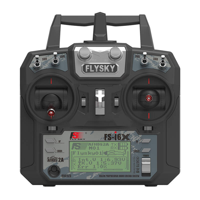 FlySky kit FS-i6X transmitter + iA10B receiver, 10 channels AFHDS 2A. - Kotikauppa