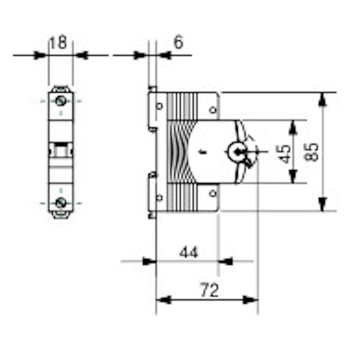 JOHDONSUOJAKATKAISIJA GW92209 1X25A B-KÄYRÄ 6KA