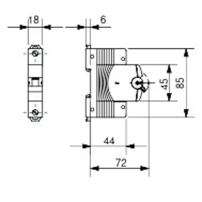 JOHDONSUOJAKATKAISIJA GW92009 1X25A C-KÄYRÄ 6KA