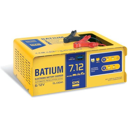 GYS BATIUM 7.12 akkulaturi 6/12 V 15-130 Ah
