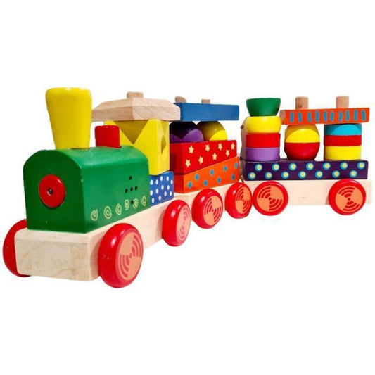 Giant Block Train With Sound - Kotikauppa