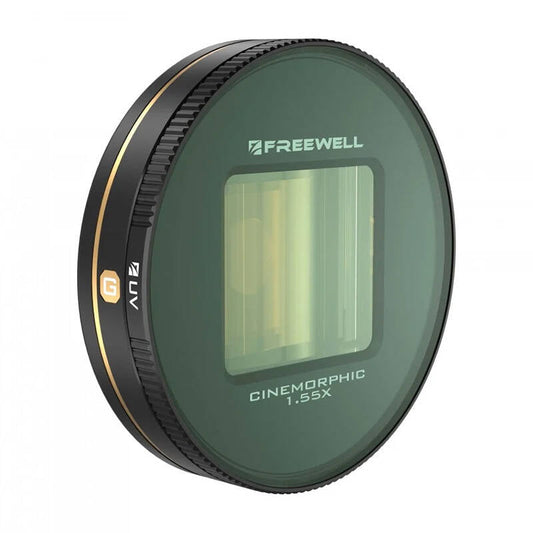 Gold Anamorphic Lens 1.55x Freewell for Galaxy and Sherp - Kotikauppa