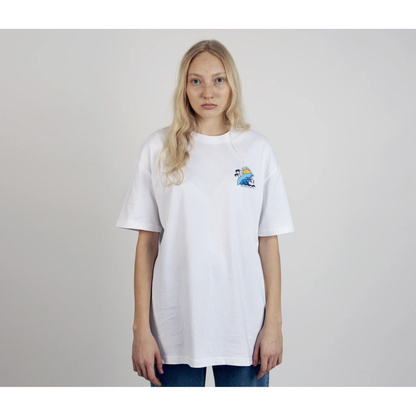 Hattifatteners Surf Trip T-Shirt Unisex - White
