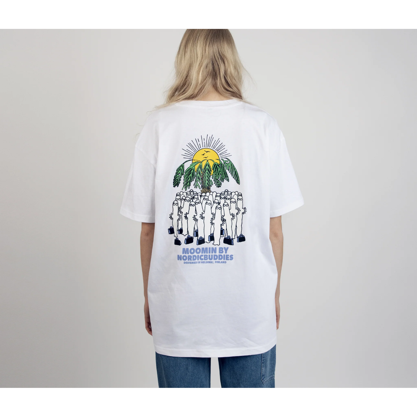 Hattifatteners Surf Trip T-Shirt Unisex - White