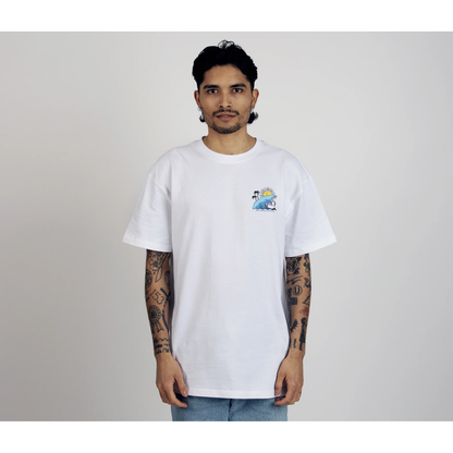 Hattifatteners Surf Trip T-Shirt Unisex - White