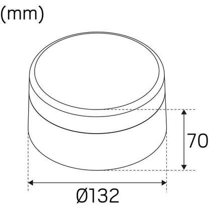 LED-saunavalaisin Hide-a-lite Heatwall 2700K teräs