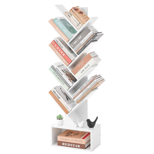 Kirjahylly työpöydälle (valkoinen)