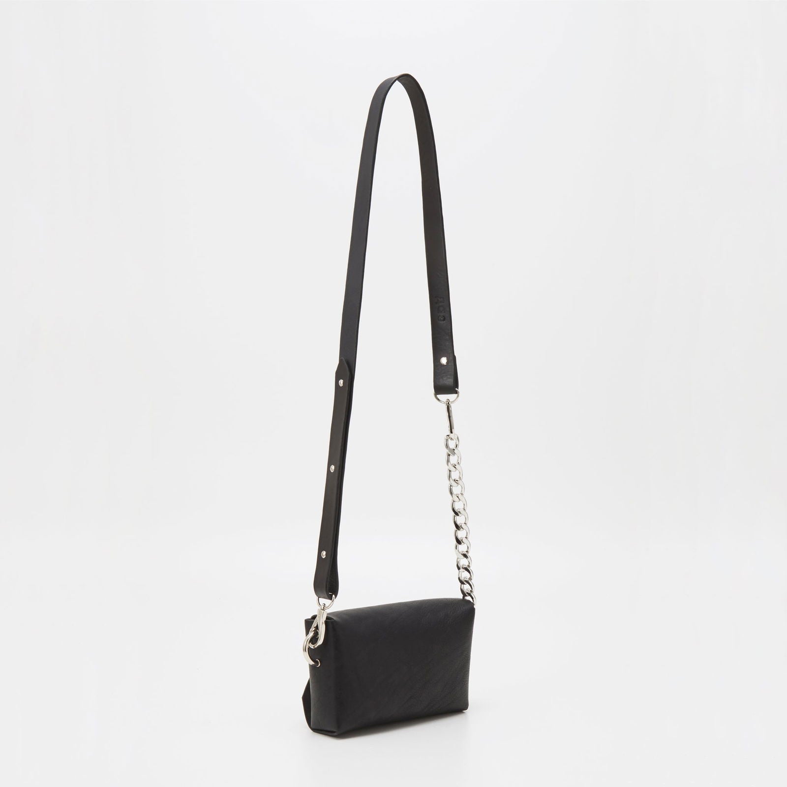 Handmade Leather Envelope Bag - Black - Kotikauppa
