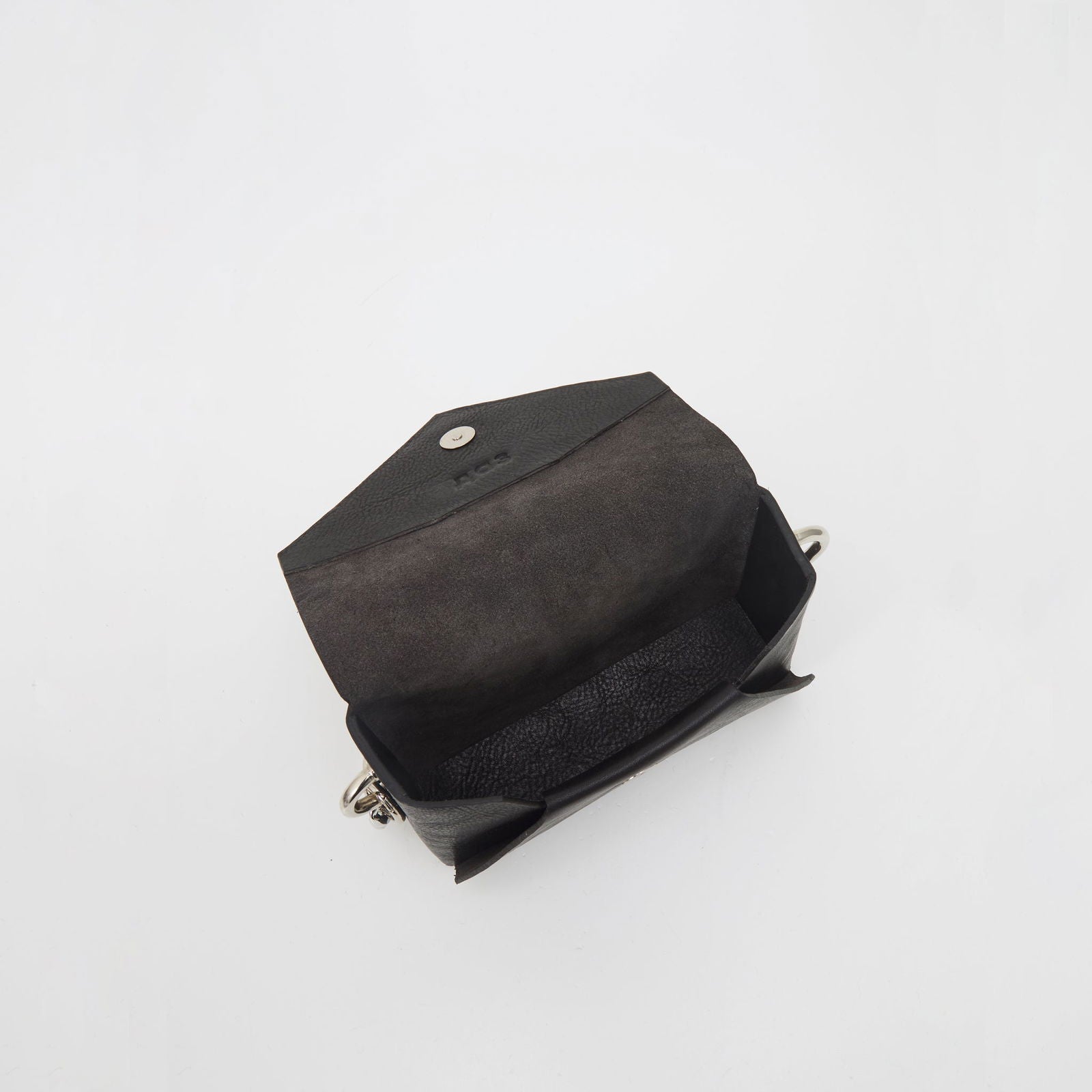 Handmade Leather Envelope Bag - Black - Kotikauppa