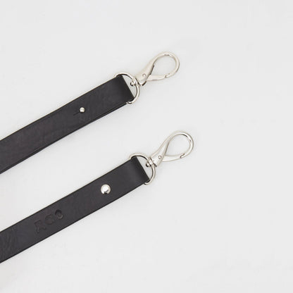 Handmade Leather Envelope Bag - Black - Kotikauppa