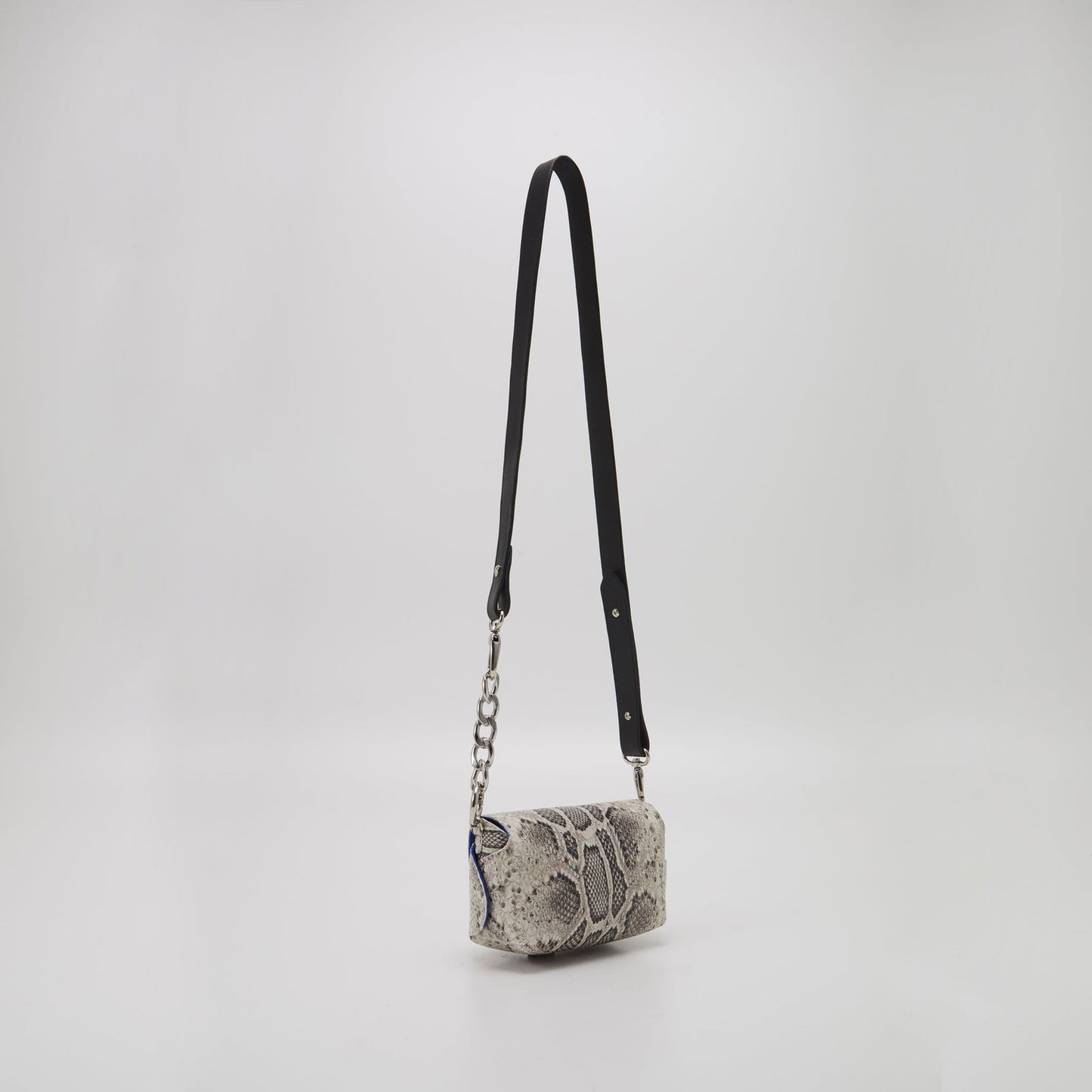 Handmade Leather Shoulder - Snake Print - Kotikauppa