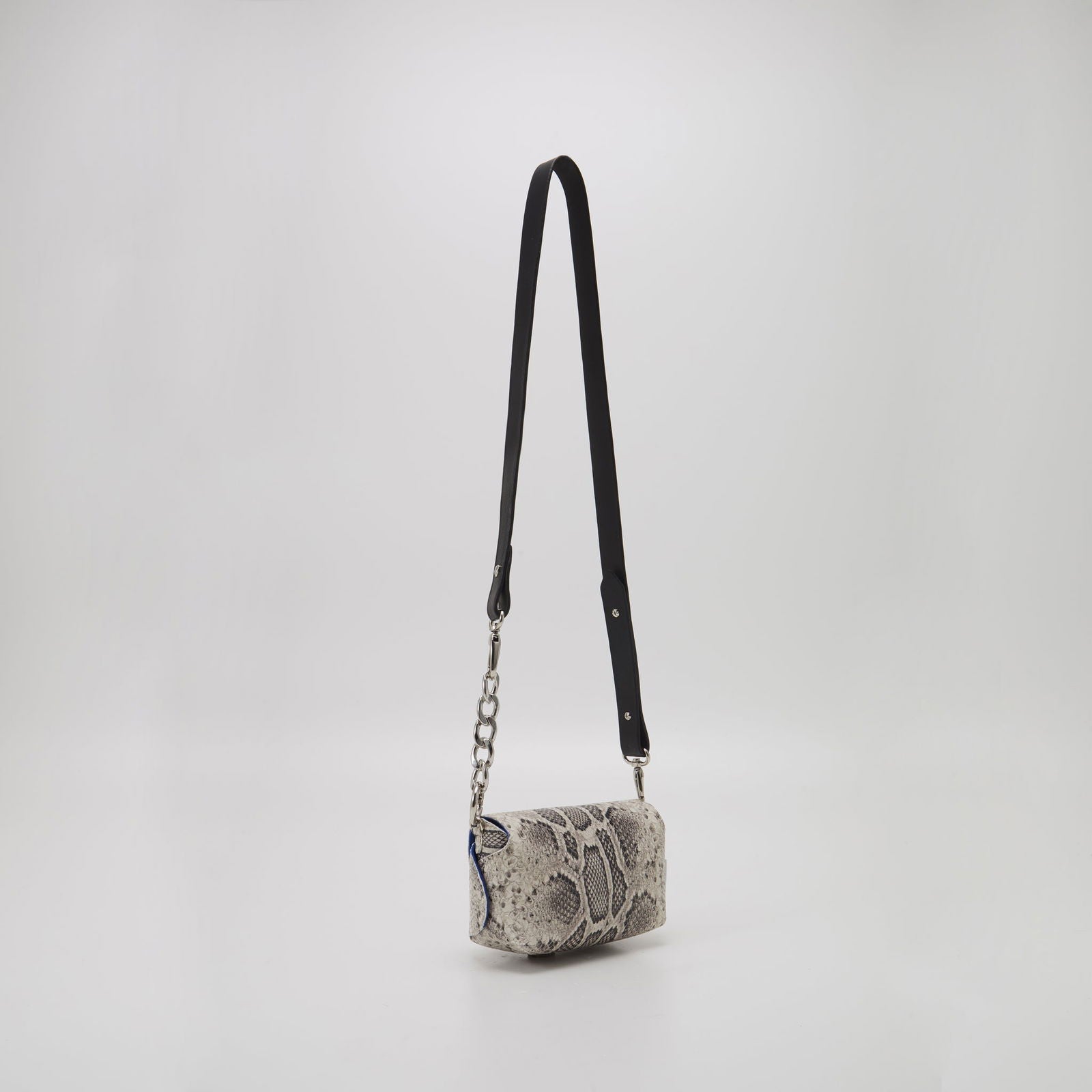 Handmade Leather Shoulder - Snake Print - Kotikauppa