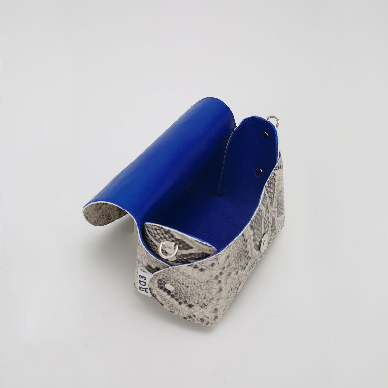 Handmade Leather Shoulder - Snake Print - Kotikauppa