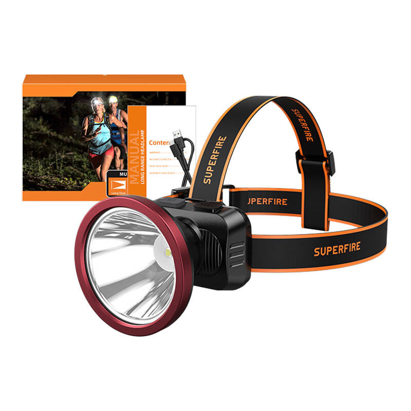 Headlamp Superfire HL52, 200lm, USB - Kotikauppa