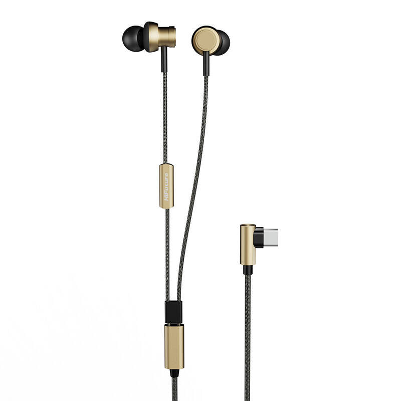 HiFuture Hi5 Wired Earphones (gold) - Kotikauppa