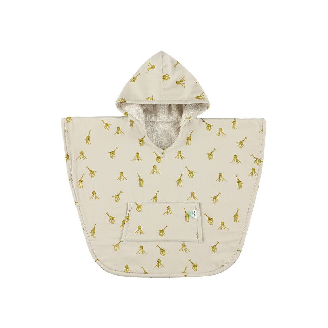 Hooded Bathing Poncho for Kids - Groovy Giraffe - Kotikauppa