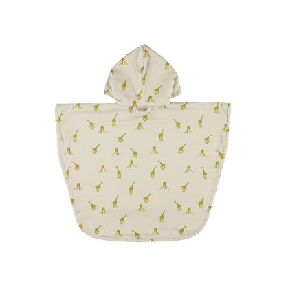 Hooded Bathing Poncho for Kids - Groovy Giraffe - Kotikauppa