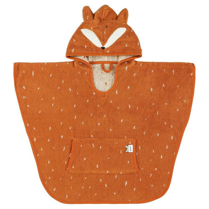 Hooded Bathing Poncho for Kids - Mr. Fox - Kotikauppa