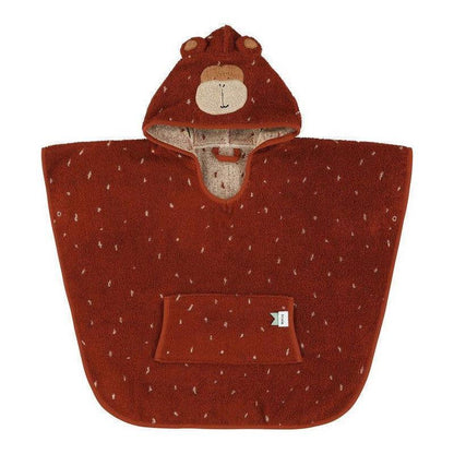 Hooded Bathing Poncho for Kids - Mr. Monkey - Kotikauppa